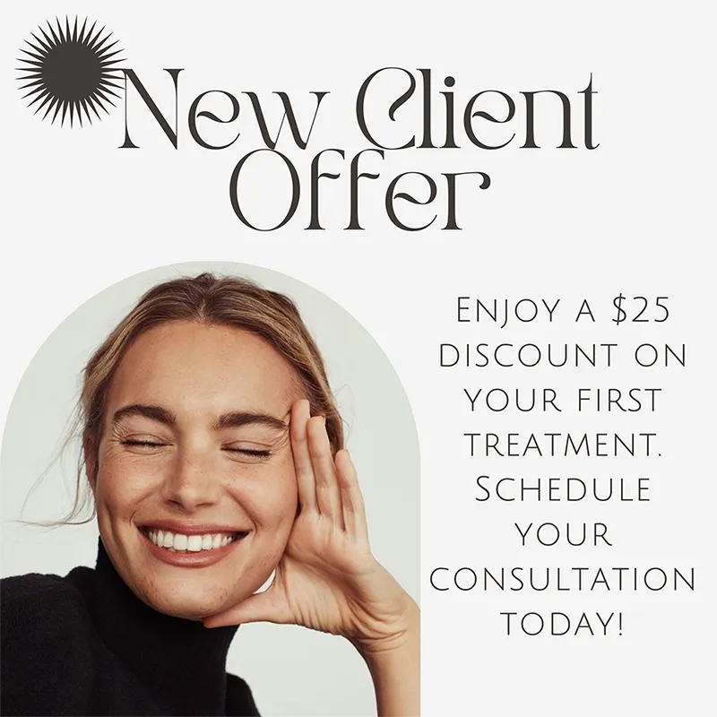 $25OFF NewClients Aria Medical Aesthetics New Client Offer 25 dollars off image