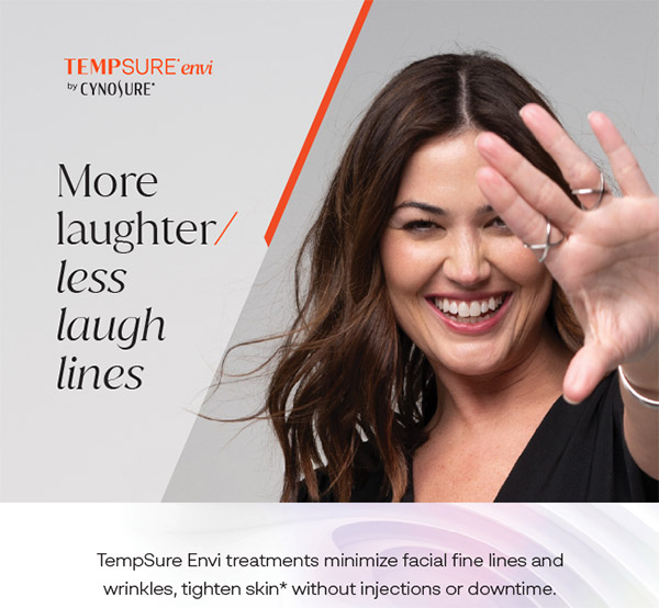 Aria Tempsure Treatments help reduce laugh lines and wrinkles